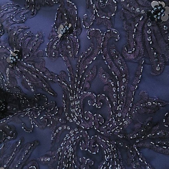 TERANI Wedding gown long off shoulder dress - Picture 9 of 15